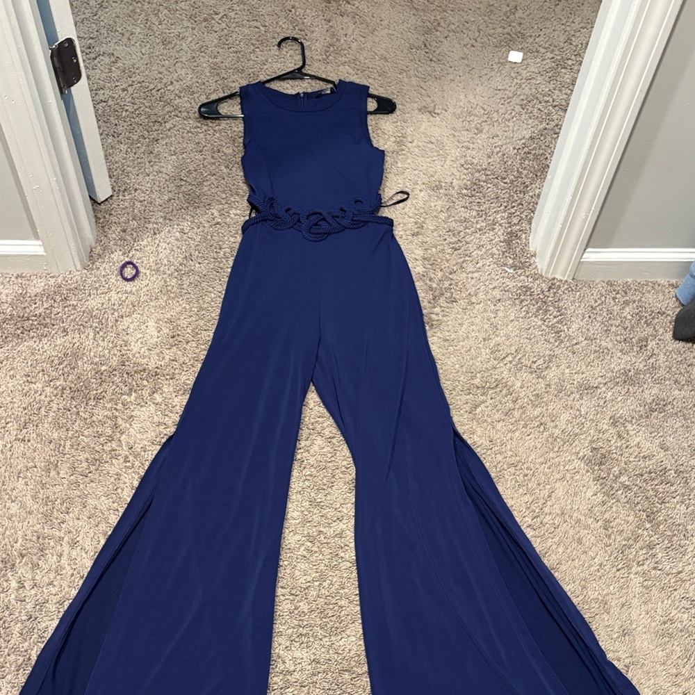 Marciano Royal Blue Sleeveless Jumpsuit